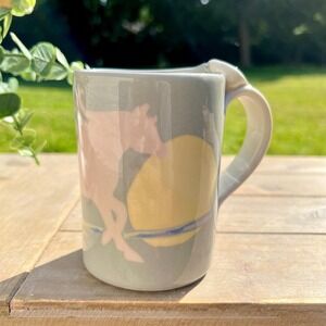 1989 Vintage Handmade Horse Pottery Mug | Signed